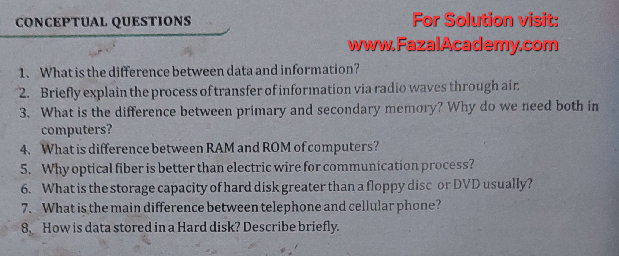 Physics class 10 chapter 17 conceptual questions